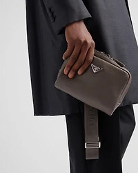Leather shoulder bag