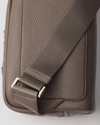 Leather shoulder bag