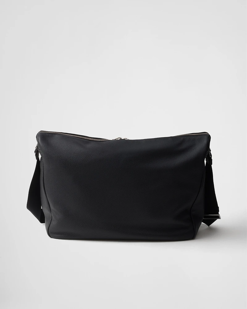 Large leather shoulder bag