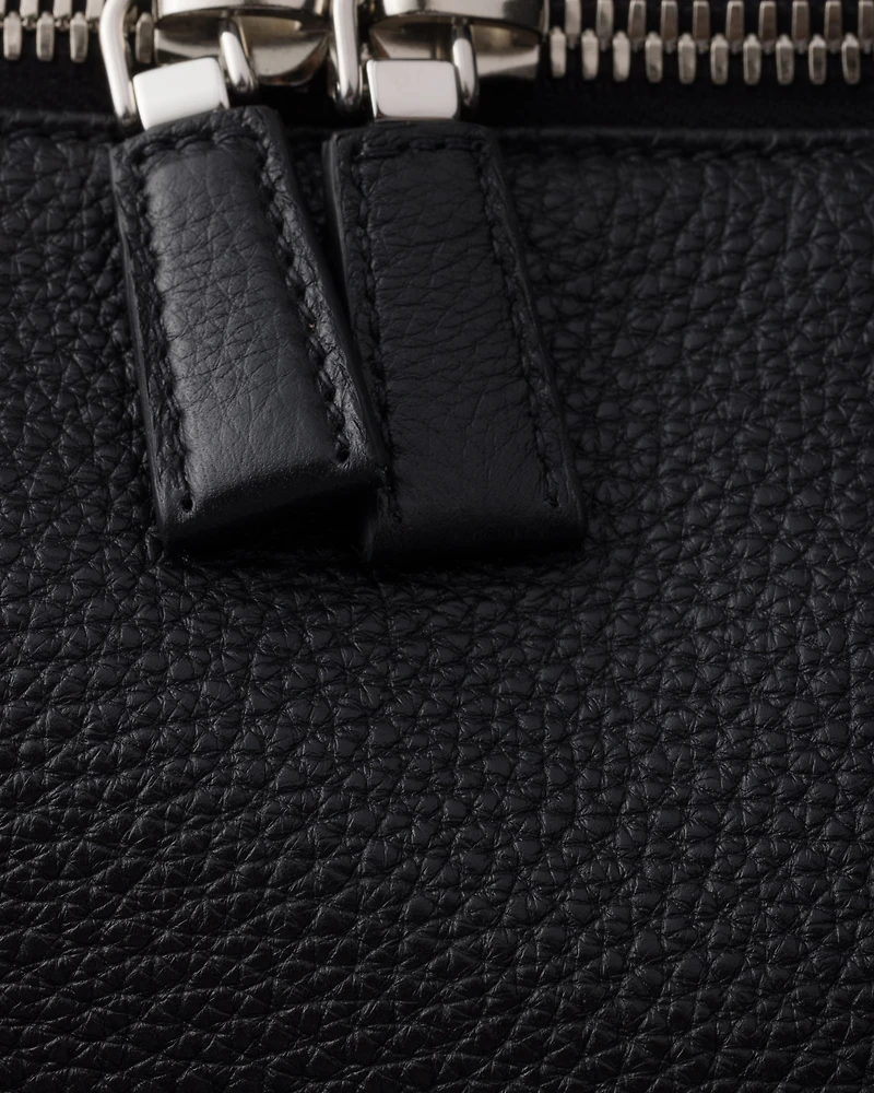 Large leather shoulder bag