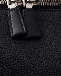 Large leather shoulder bag