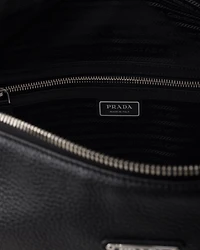 Large leather shoulder bag