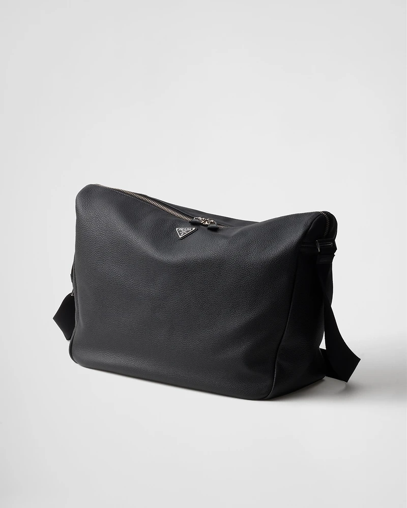 Large leather shoulder bag