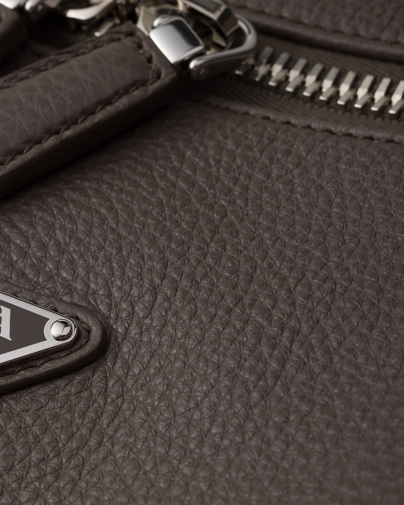 Large leather shoulder bag