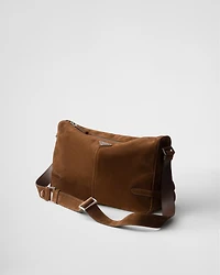 Suede shoulder bag