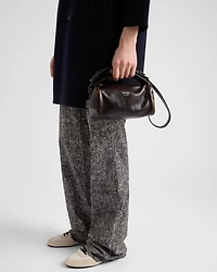 Nappa leather shoulder bag