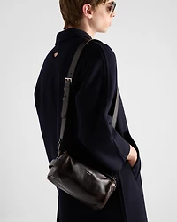 Nappa leather shoulder bag