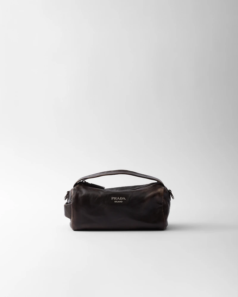 Nappa leather shoulder bag
