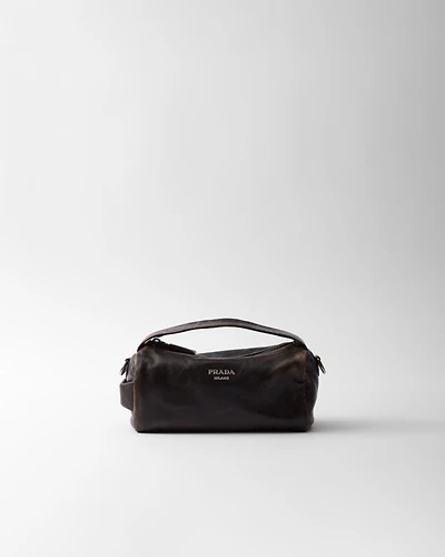 Nappa leather shoulder bag