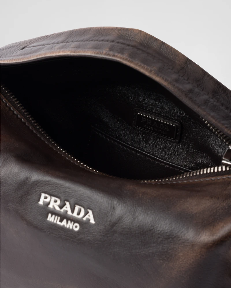 Nappa leather shoulder bag