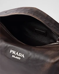 Nappa leather shoulder bag