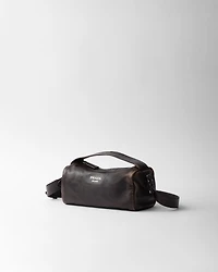 Nappa leather shoulder bag