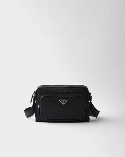 Small Re-Nylon and Saffiano leather shoulder bag