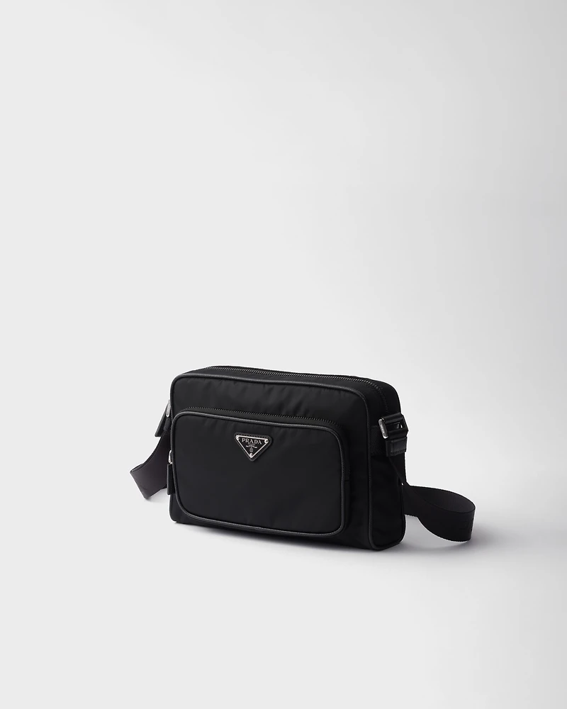 Small Re-Nylon and Saffiano leather shoulder bag