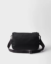 Large Re-Nylon and Saffiano leather shoulder bag