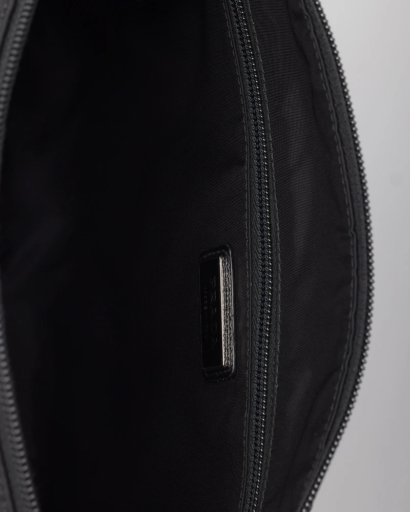 Large Re-Nylon and Saffiano leather shoulder bag