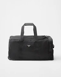 Re-Nylon and Saffiano leather trolley