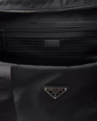 Re-Nylon and Saffiano leather trolley