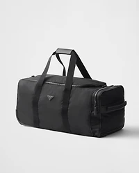 Re-Nylon and Saffiano leather trolley