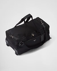 Re-Nylon and Saffiano leather trolley
