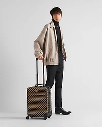 Prada Symbole embroidered fabric trolley