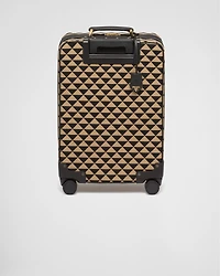 Prada Symbole embroidered fabric trolley