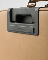 Saffiano leather trolley