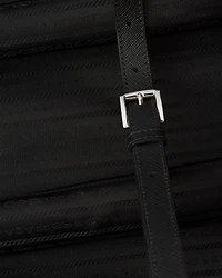 Saffiano leather trolley