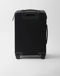 Re-Nylon and Saffiano leather trolley