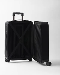 Re-Nylon and Saffiano leather trolley