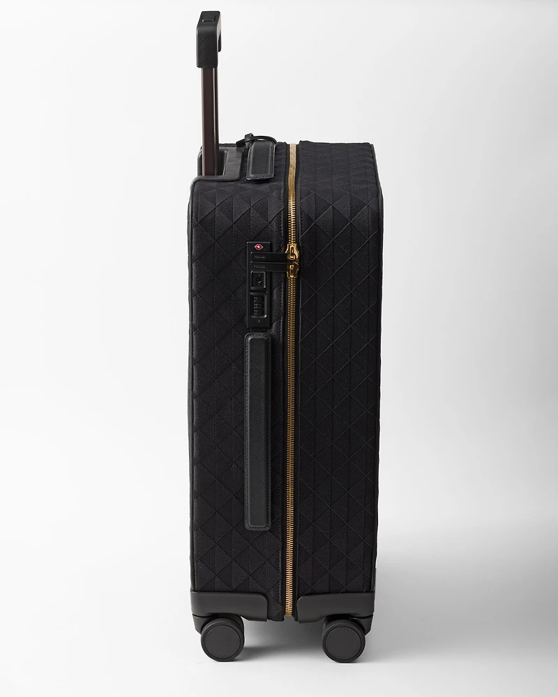 Embroidered fabric trolley