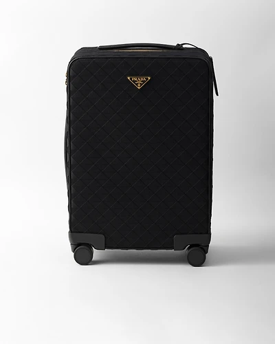 Embroidered fabric trolley