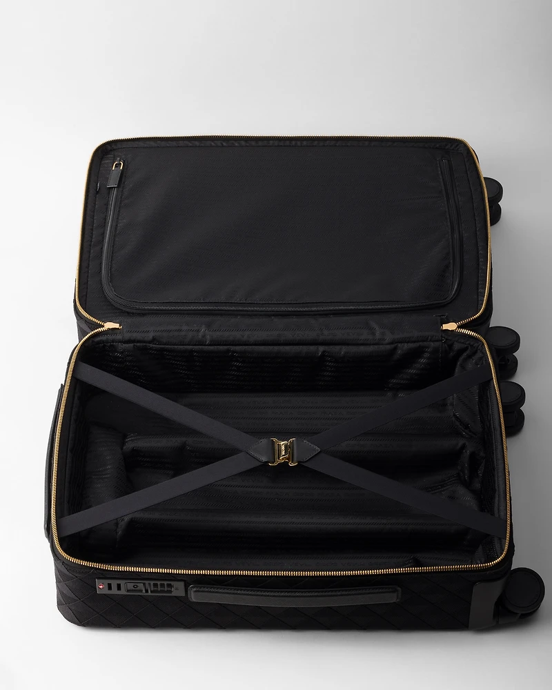 Embroidered fabric trolley