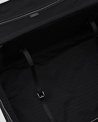 Re-Nylon and Saffiano leather suitcase
