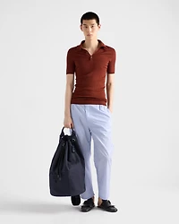 Canvas drawstring duffle bag
