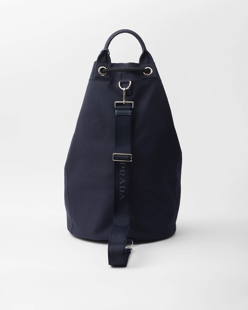 Canvas drawstring duffle bag