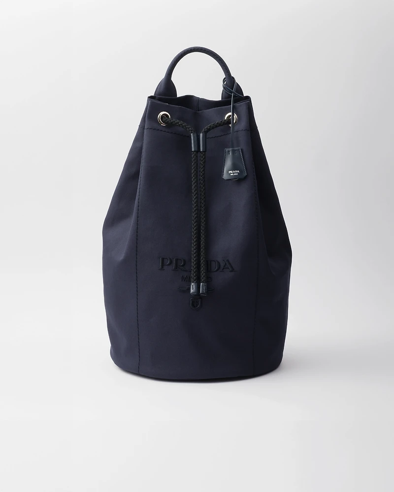 Canvas drawstring duffle bag