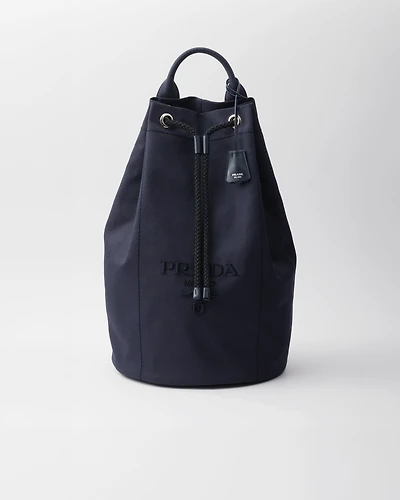 Canvas drawstring duffle bag