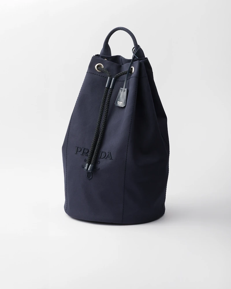 Canvas drawstring duffle bag