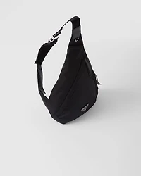 Re-Nylon and leather backpack