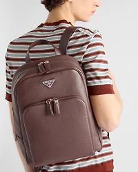 Leather backpack