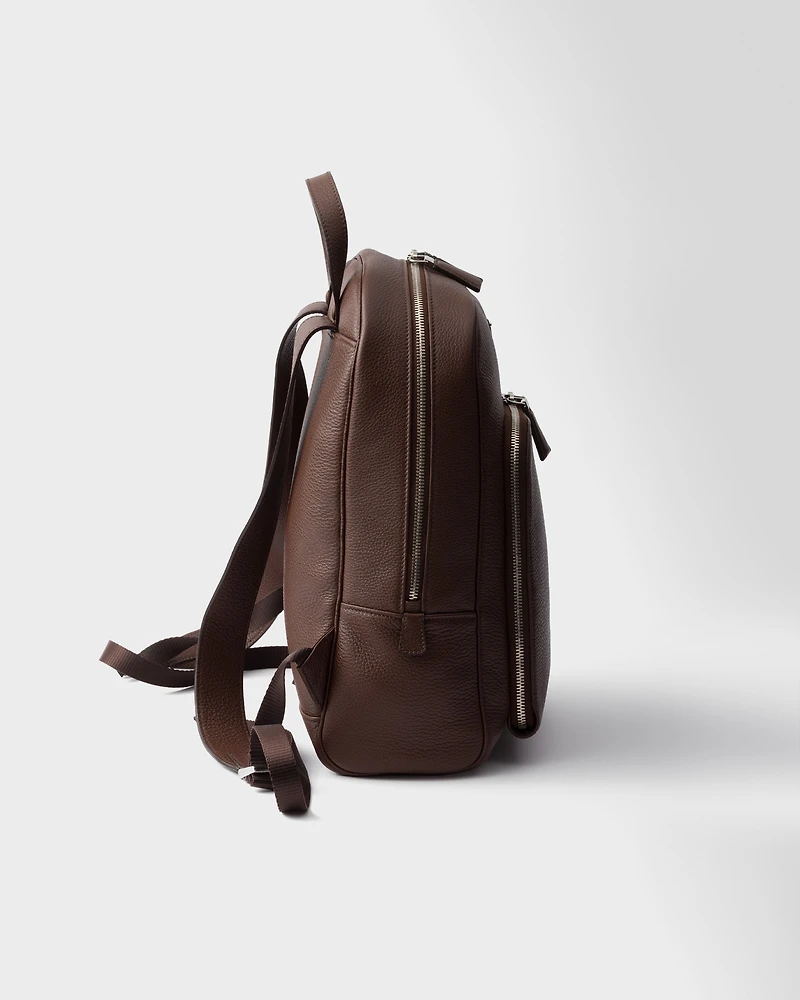 Leather backpack