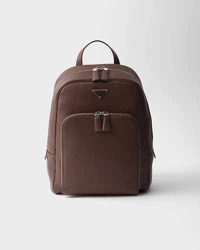 Leather backpack