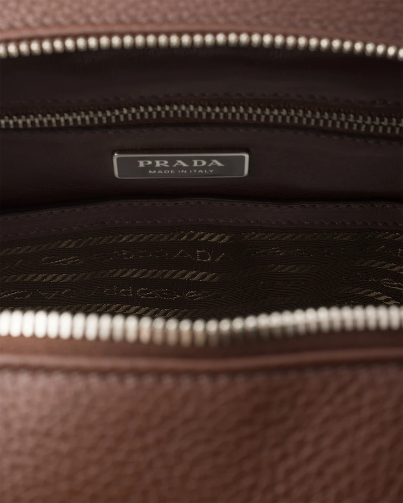 Leather backpack
