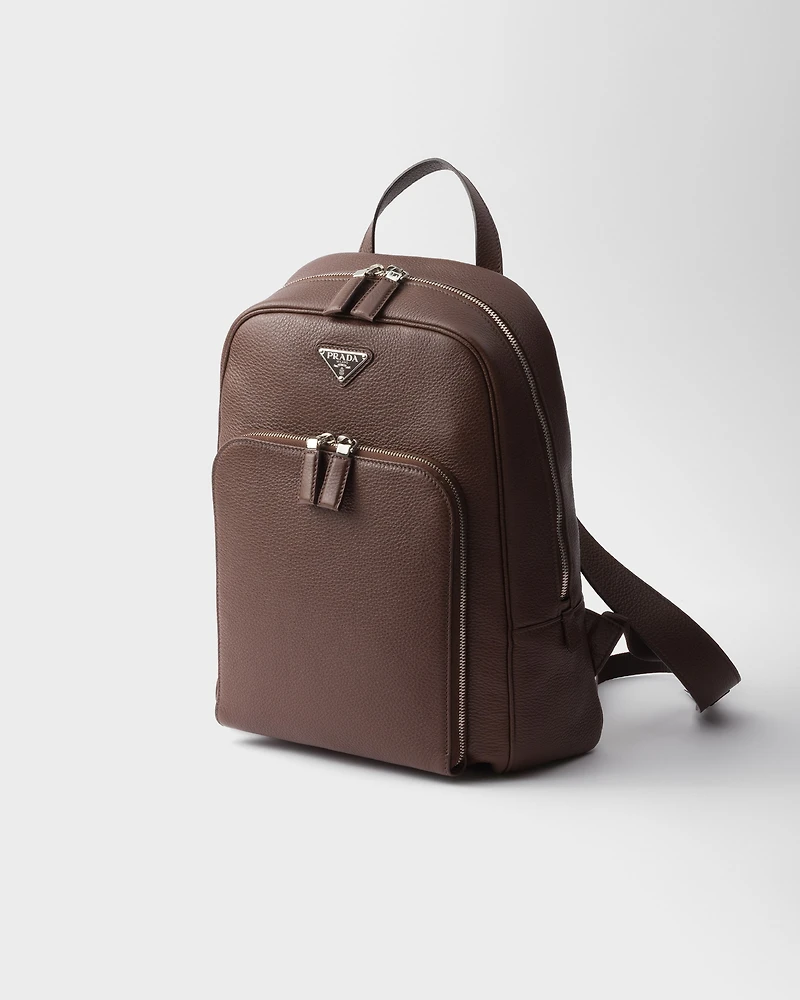Leather backpack