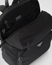 Re-Nylon and Saffiano leather backpack