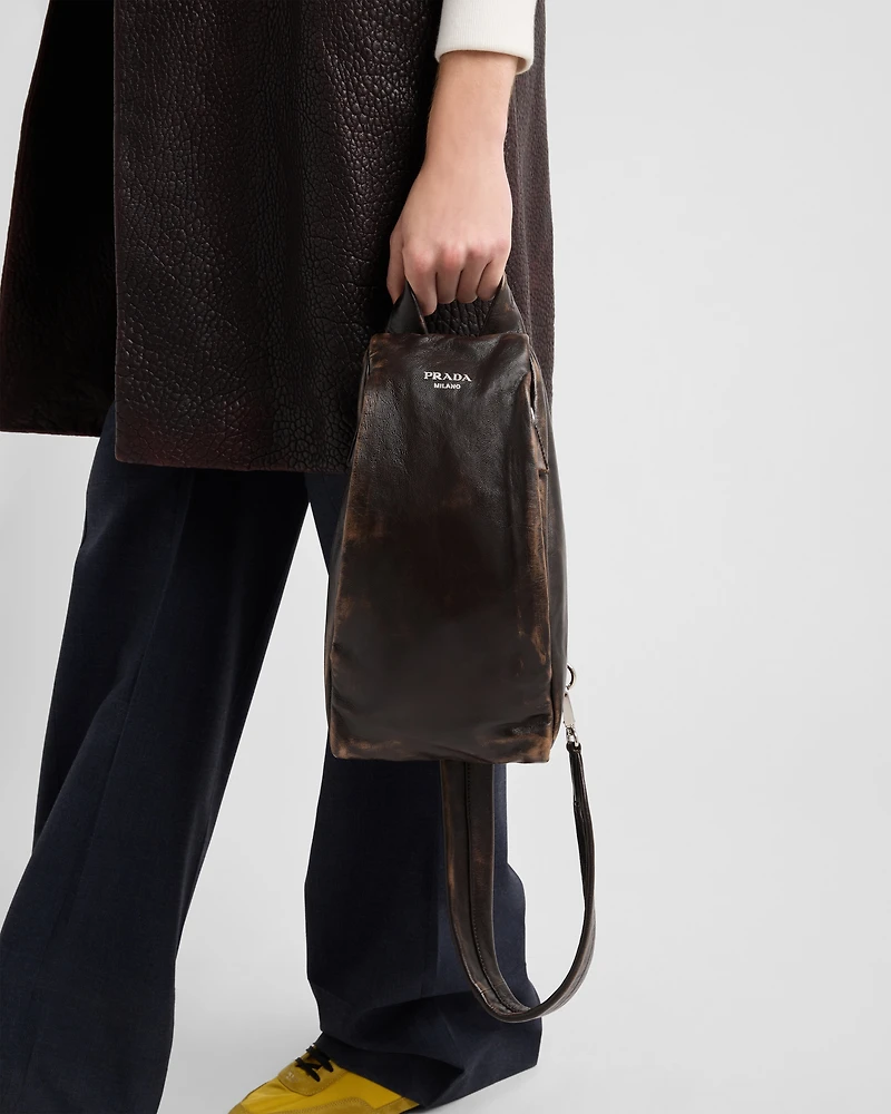 Nappa leather backpack