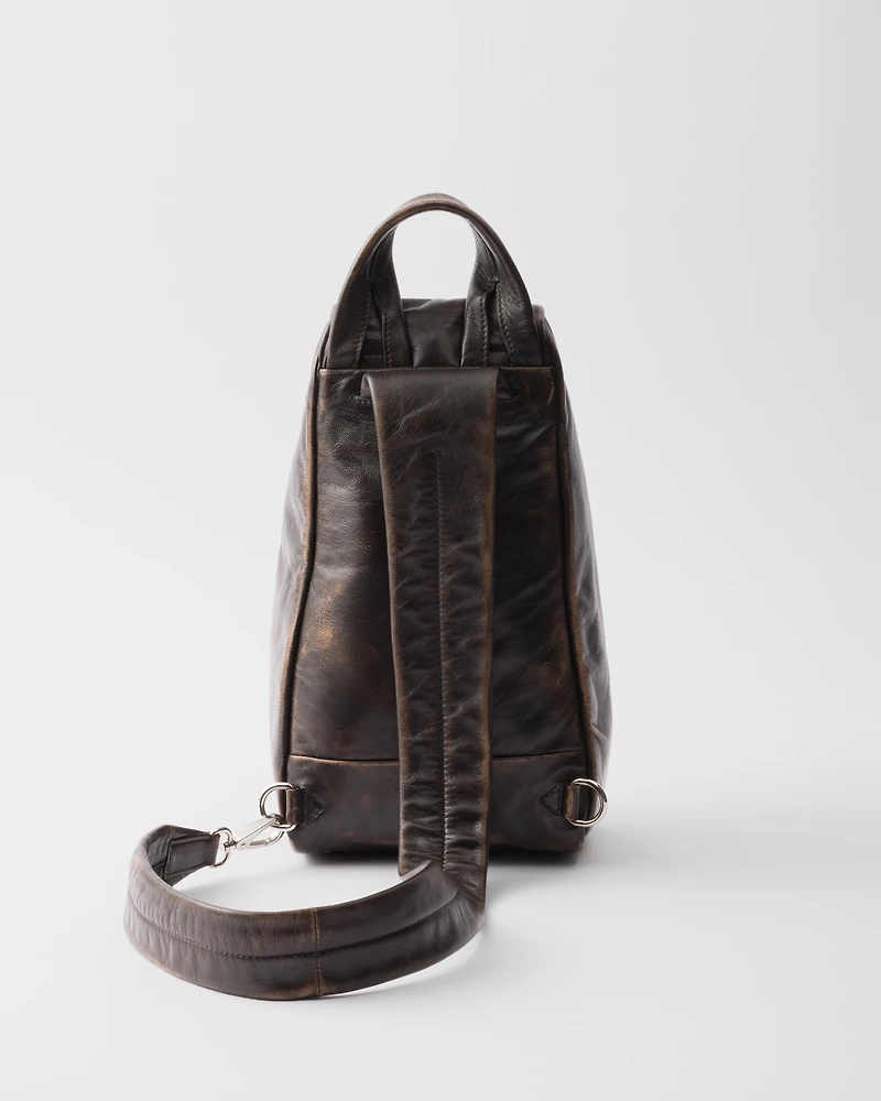 Nappa leather backpack