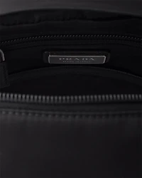 Re-Nylon and Saffiano leather backpack