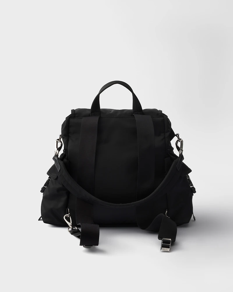 Prada Explore Re-Nylon and leather backpack